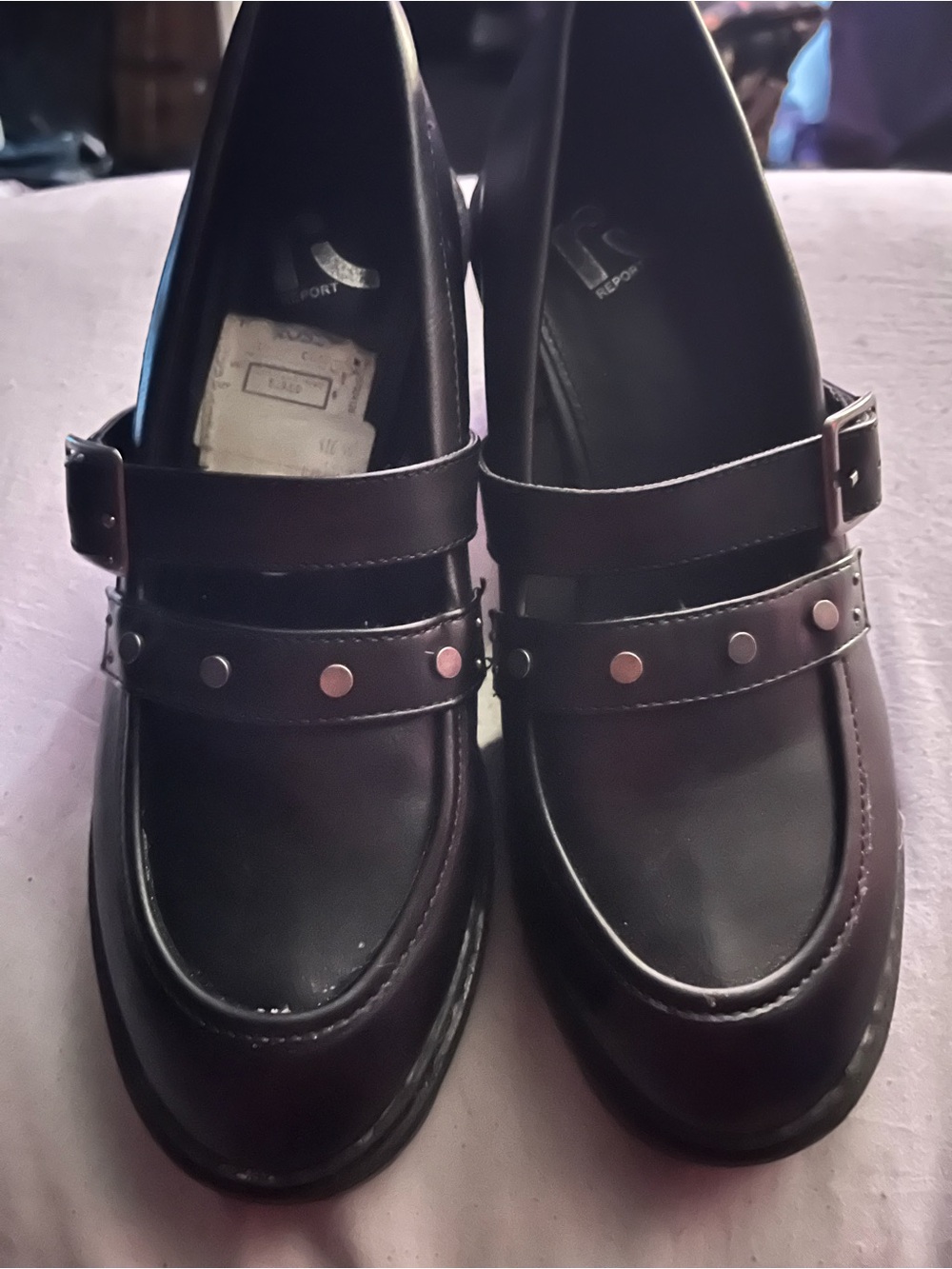 Report Black Chunky Mary Jane Platform Loafers - Picture 2 of 3